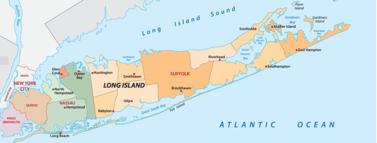 map of Long Island New York